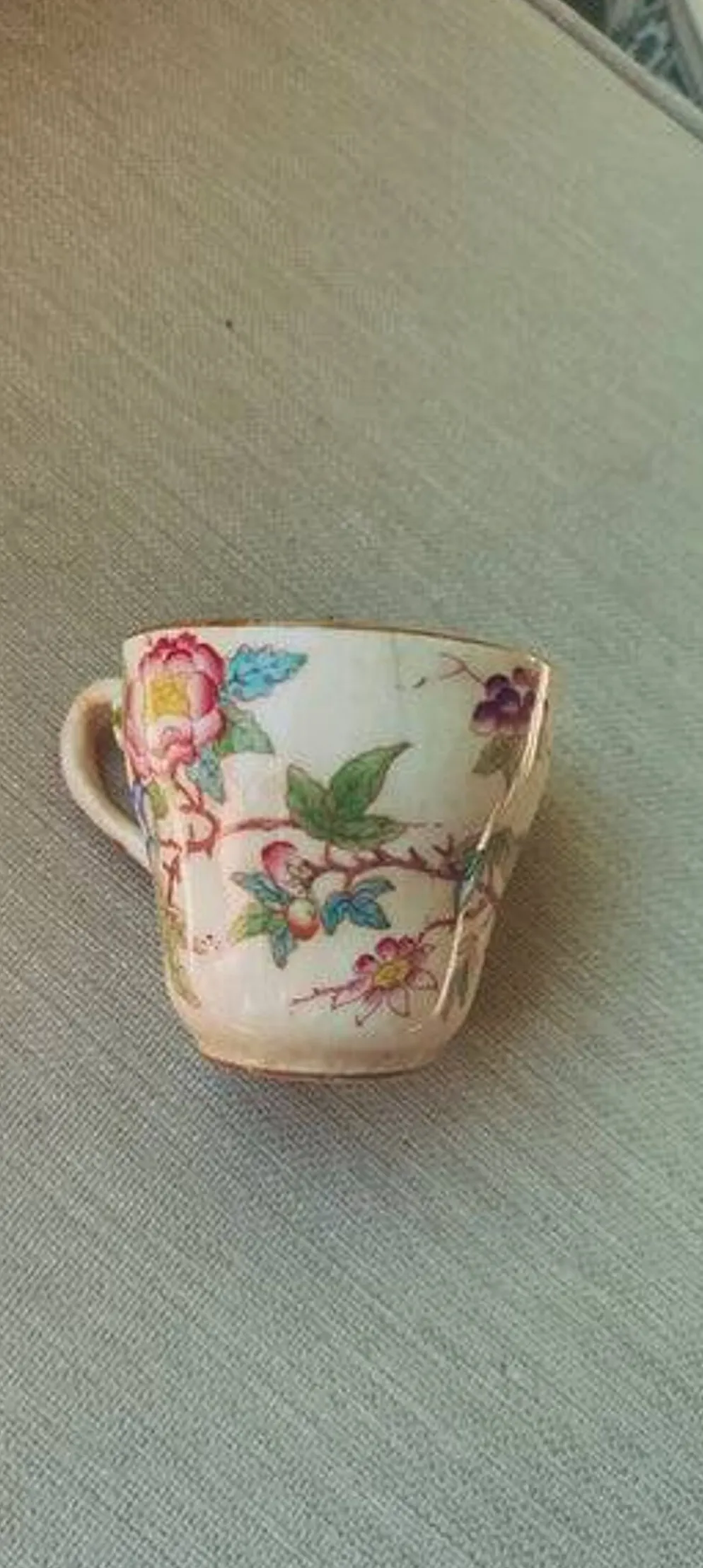 Tasse et soucoupe Sarreguemines Minton