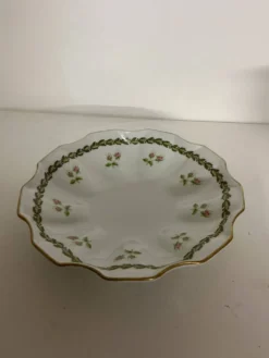 Tasse et sous tasse ancienne - porcelaine de Limoges - décor roses et or