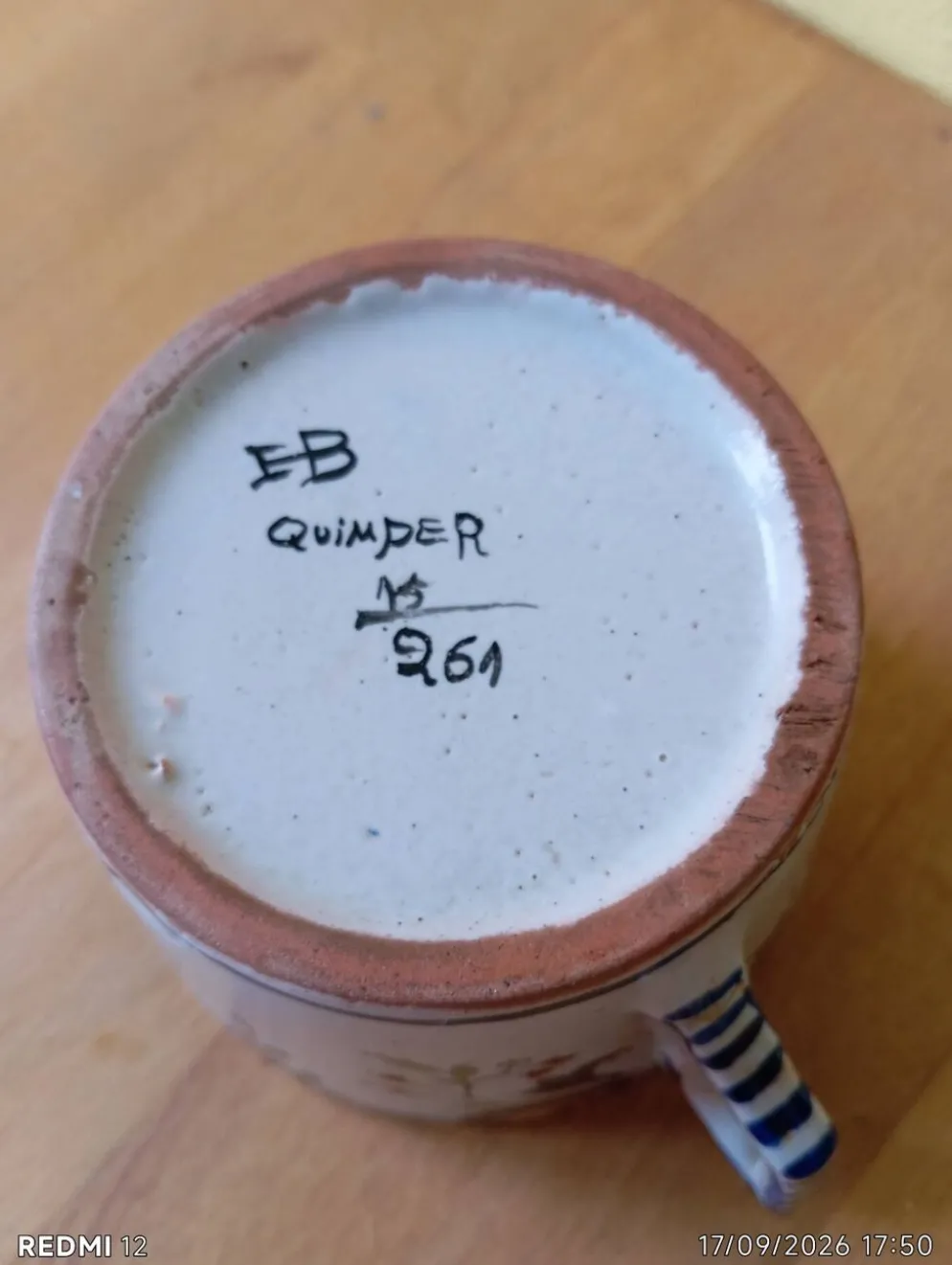 Tasse Henriot Quimper ancienne