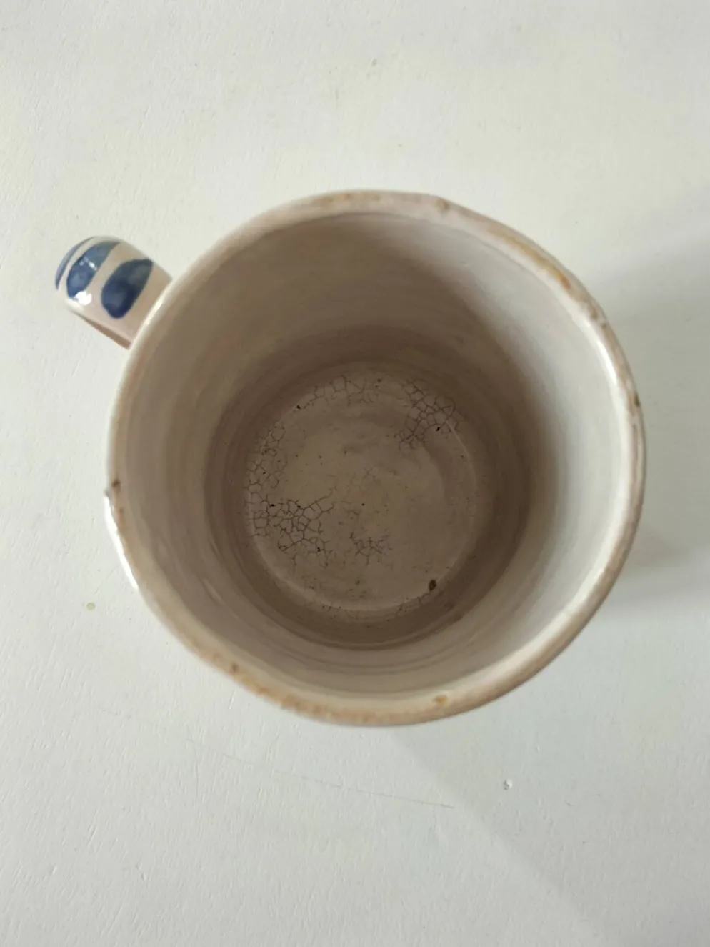 Tasse-pichet ancienne Quimper Henriot paysanne vers 1900