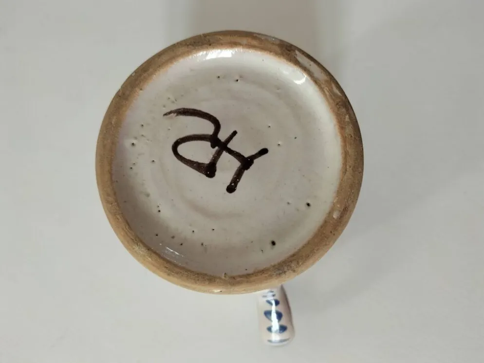 Tasse-pichet ancienne Quimper Henriot paysanne vers 1900