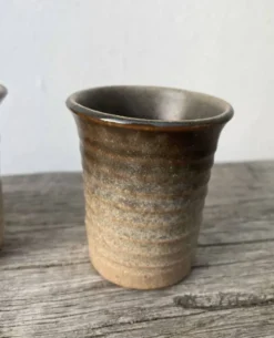 6 tasses à café en céramique terre cuite