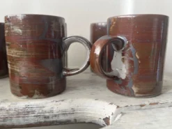6 tasses à café en grès