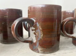 6 tasses à café en grès