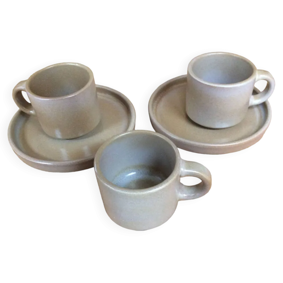 Tasses à café en grès