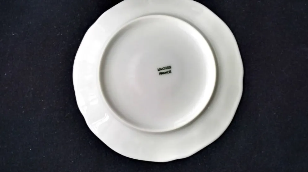 6 Tasses à café en porcelaine de Limoges