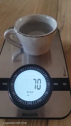 17 tasses à café et sous-tasses en grès peintes main ( idéales pro / b