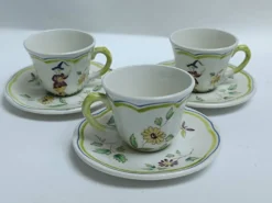 Tasses à café Longchamp Moustiers