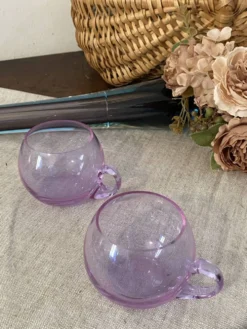 Tasses à café ou sangria en verre