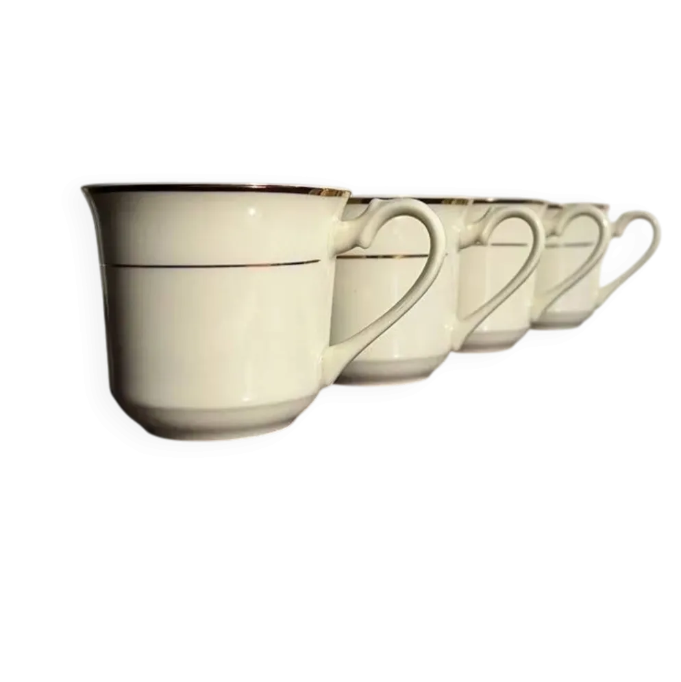 Tasses à café vintage en porcelaine