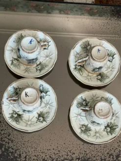 Tasses à café Wasmuël XIXeme