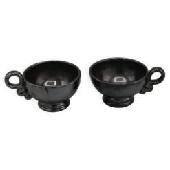 2 tasses ceramique design vintage accolay