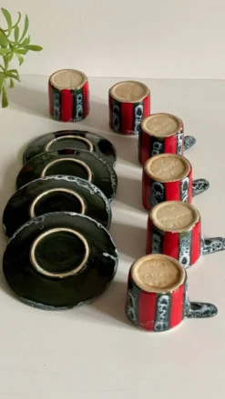Tasses Céramique d'Art Luc VALLAURIS