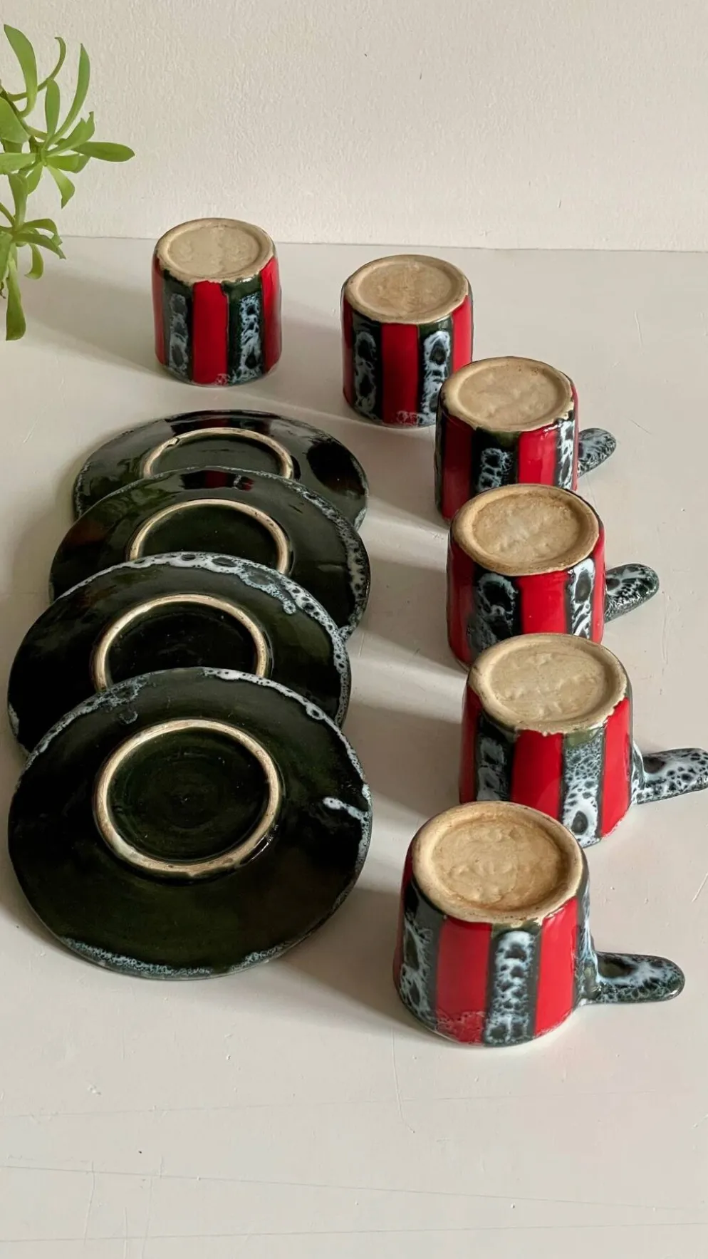 Tasses Céramique d'Art Luc VALLAURIS