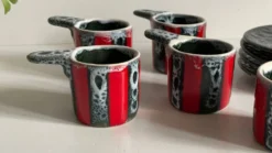Tasses Céramique d'Art Luc VALLAURIS