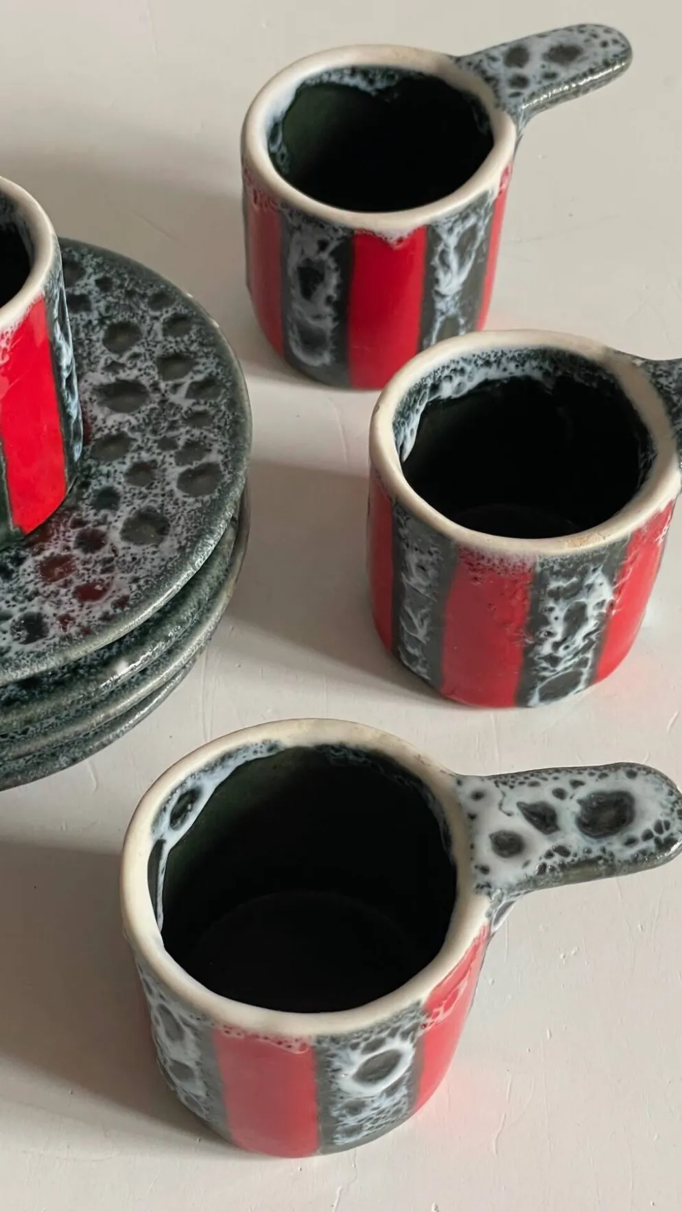 Tasses Céramique d'Art Luc VALLAURIS