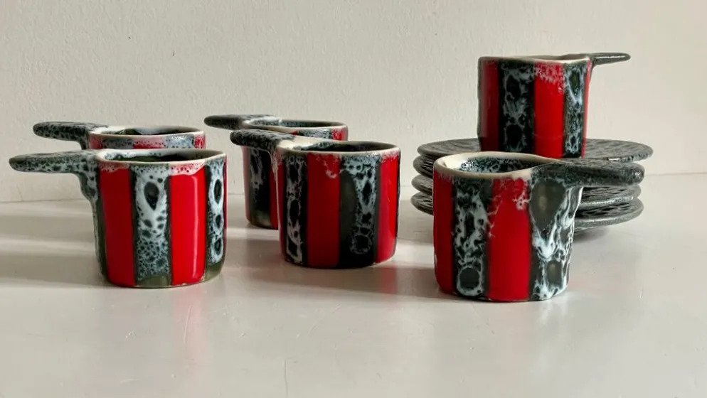 Tasses Céramique d'Art Luc VALLAURIS