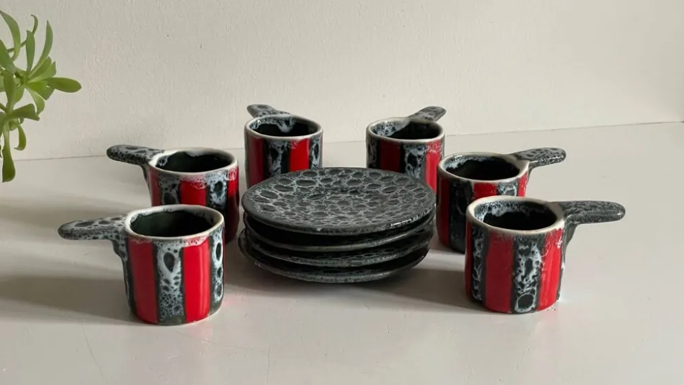 Tasses Céramique d'Art Luc VALLAURIS