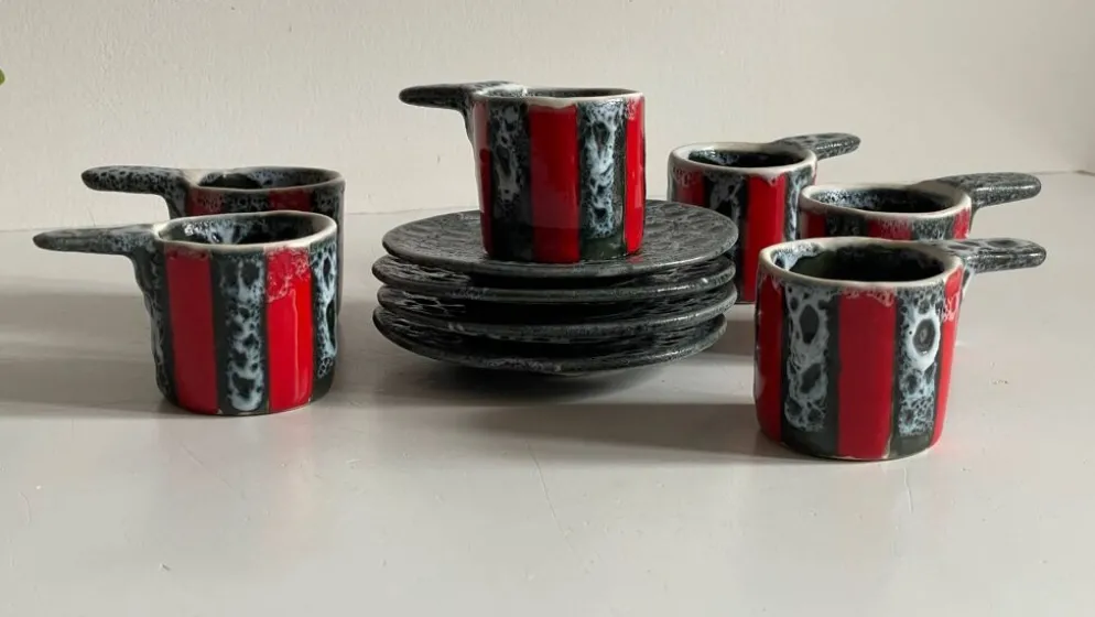Tasses Céramique d'Art Luc VALLAURIS