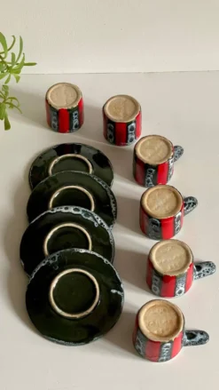 Tasses Céramique d'Art Luc VALLAURIS