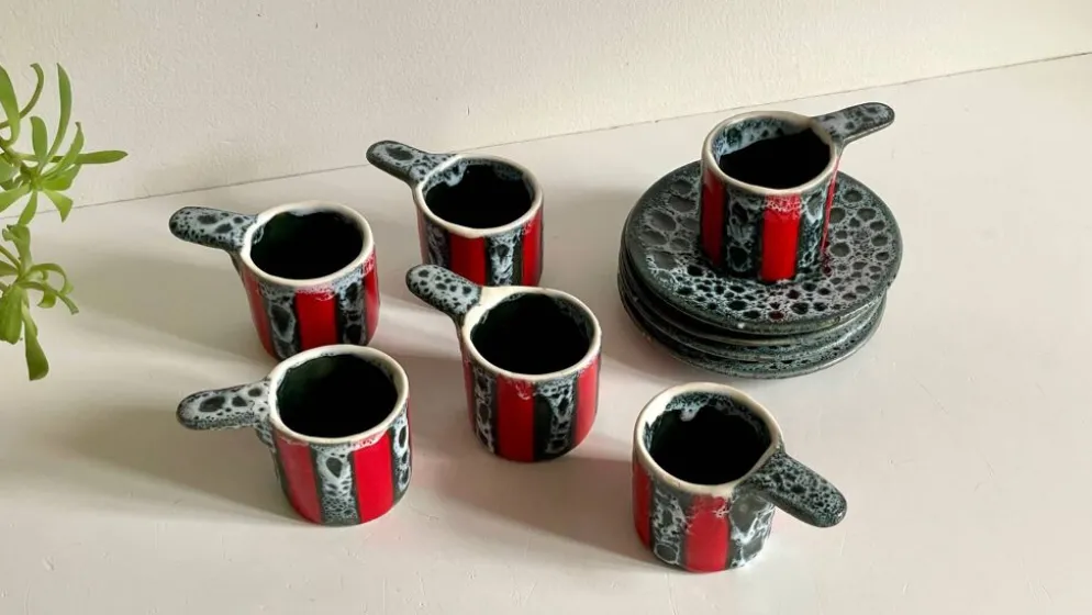 Tasses Céramique d'Art Luc VALLAURIS