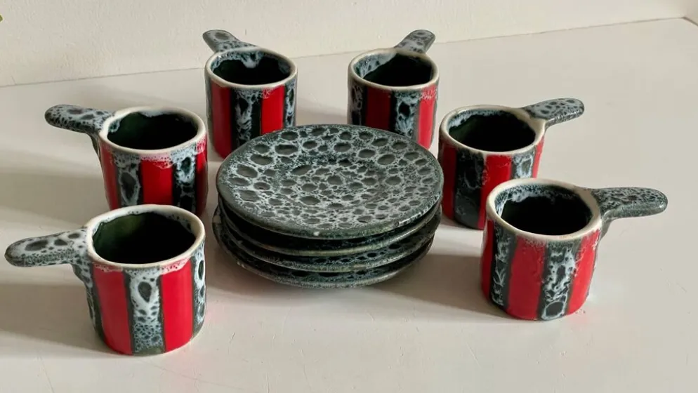 Tasses Céramique d'Art Luc VALLAURIS