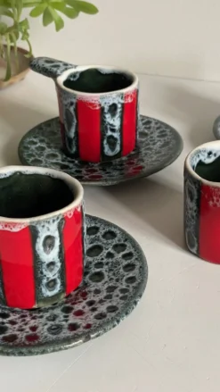 Tasses Céramique d'Art Luc VALLAURIS
