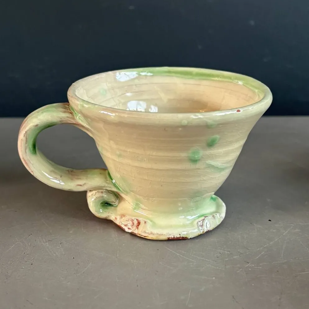 4 tasses en céramique artisanale - Ref 1361