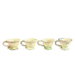 4 tasses en céramique artisanale - Ref 1361
