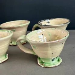 4 tasses en céramique artisanale - Ref 1361
