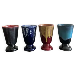 4 tasses en céramique Lava