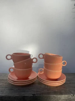 6 tasses en céramique maison Pagnossin Italie