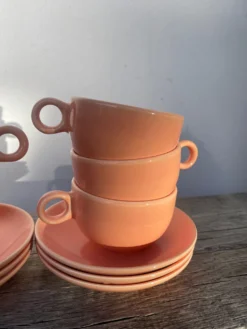 6 tasses en céramique maison Pagnossin Italie