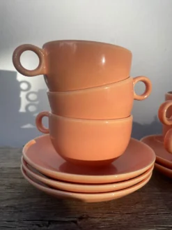 6 tasses en céramique maison Pagnossin Italie