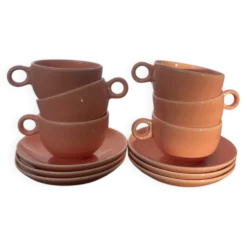 6 tasses en céramique maison Pagnossin Italie