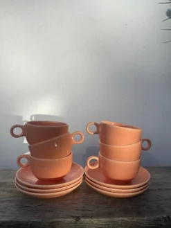 6 tasses en céramique maison Pagnossin Italie