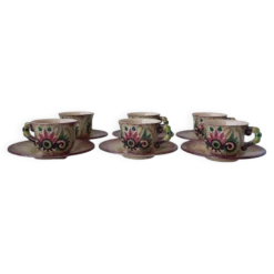 Tasses en faïence de Quimper Fouillen