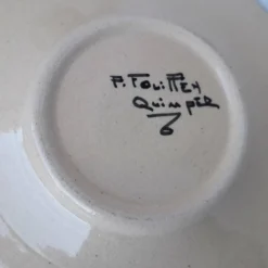 Tasses en faïence de Quimper Fouillen
