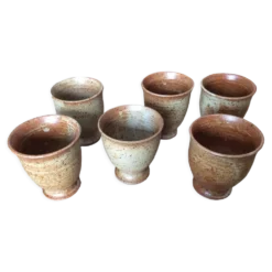 6 tasses en grès