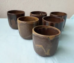 6 tasses en grès Breugnot