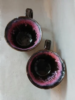 2 tasses et soucoupes vintages
