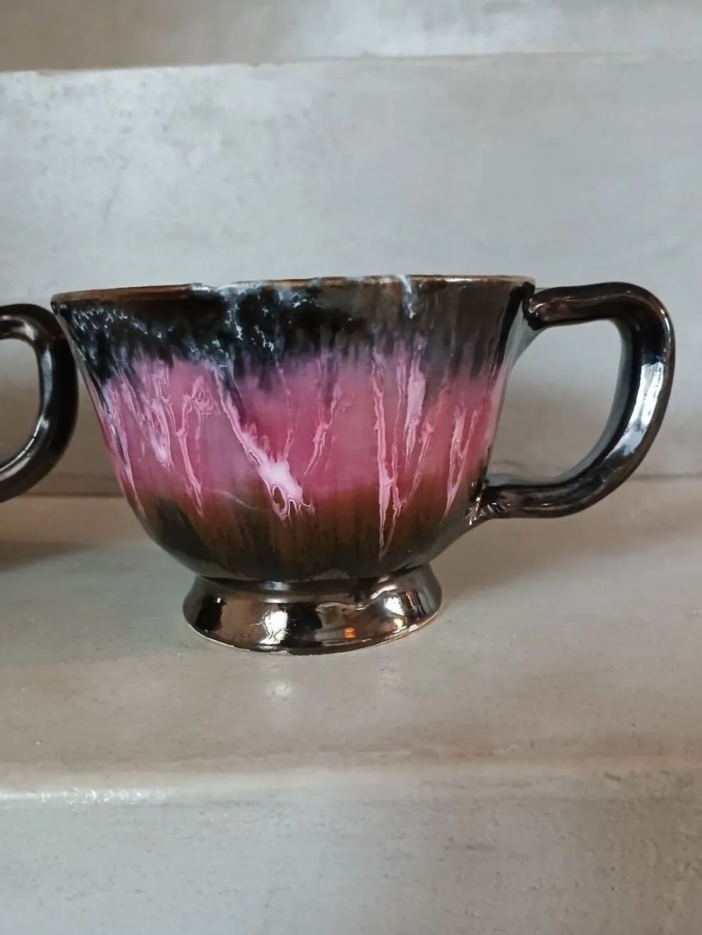 2 tasses et soucoupes vintages