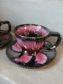 2 tasses et soucoupes vintages