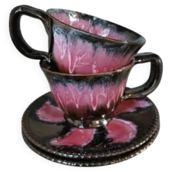 2 tasses et soucoupes vintages