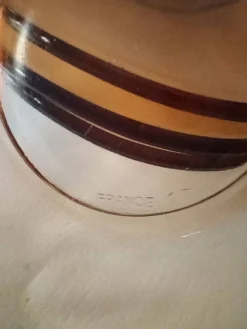 4 tasses et sous-tasses VERECO ambre
