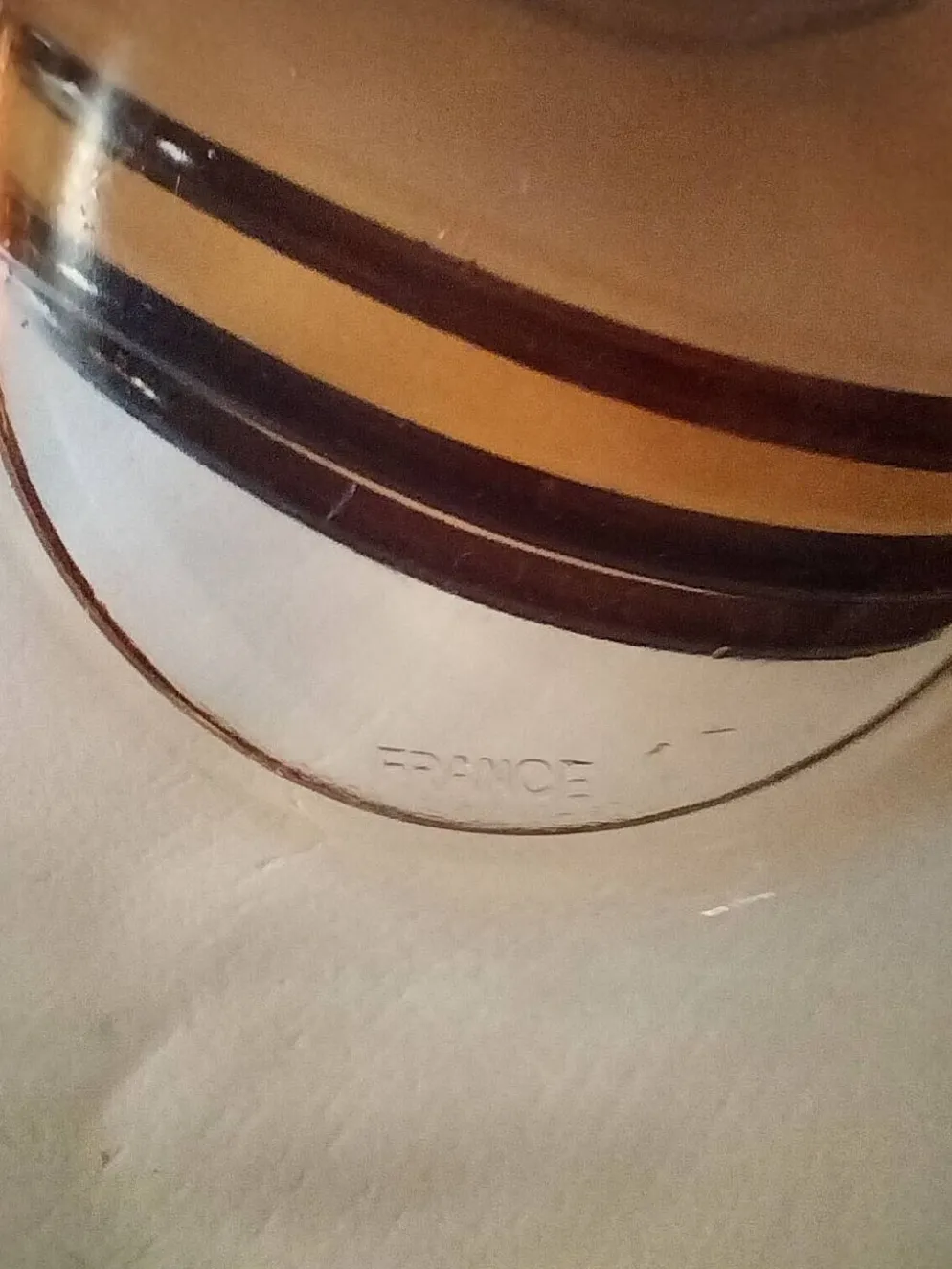 4 tasses et sous-tasses VERECO ambre