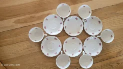 6 tasses et sous-tasses vintage Seltmann Weiden Bavaria Modèle Nora