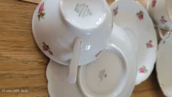 6 tasses et sous-tasses vintage Seltmann Weiden Bavaria Modèle Nora
