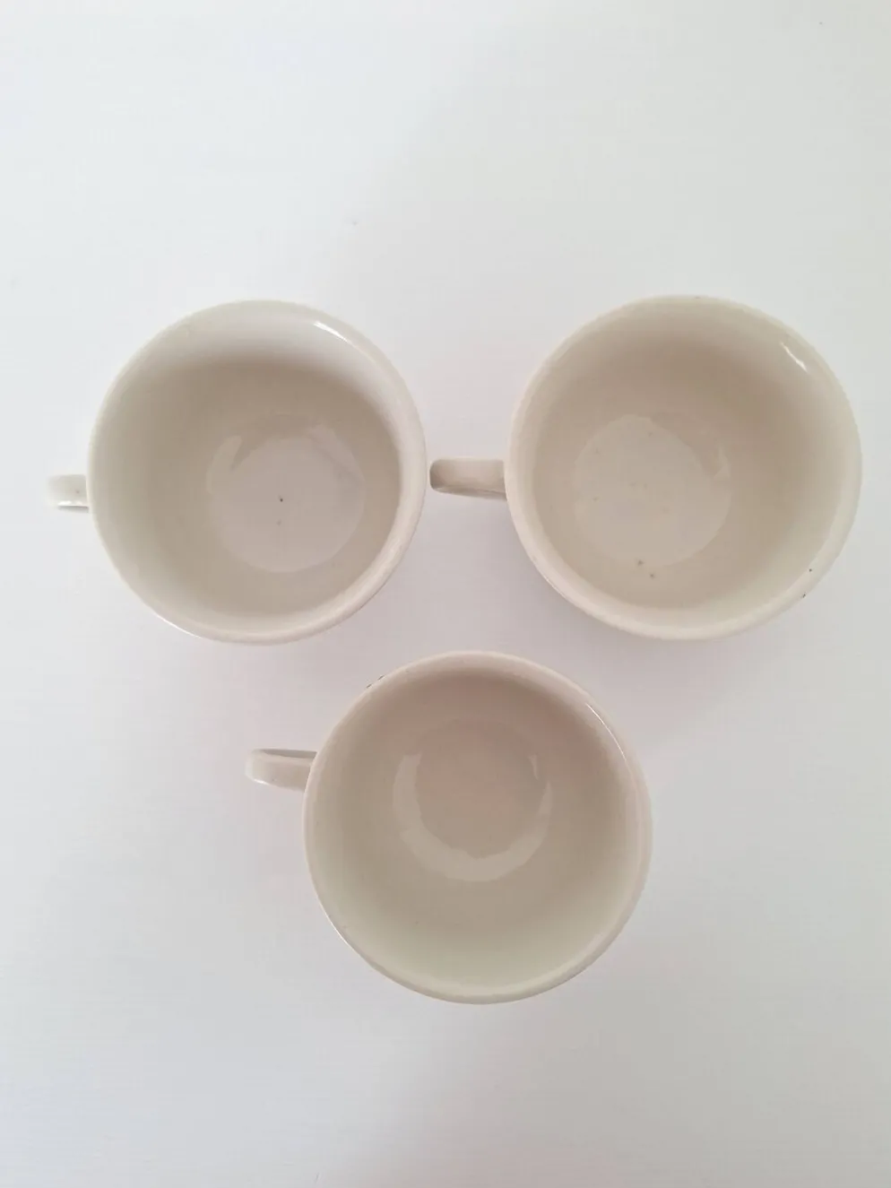 Tasses à fleurs Chi Kiang Stoneware vintage