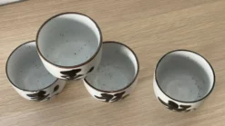 4 tasses grès vintage